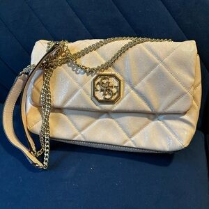 Guess Baby Pink Quilted Crossbody